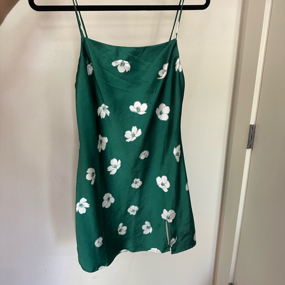 Green Floral Dress